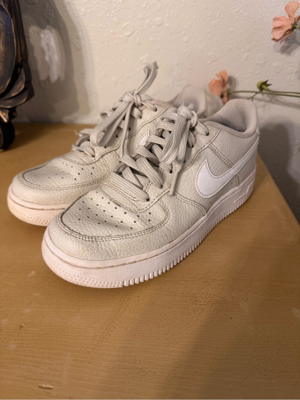Nike Air Force 1 Kids Sneakers in Light gray and White